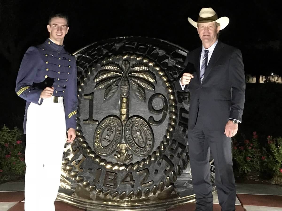 Skylar Cooper receives ring with The Citadel Class of 2019