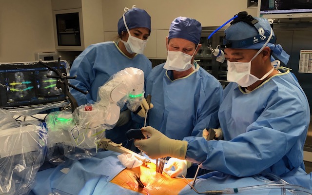 Dr. J. Patrick Johnson Participates in “Next Generation” Robotic Spine Surgery