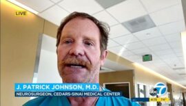 Dr. Johnson appearing on ABC News 7.