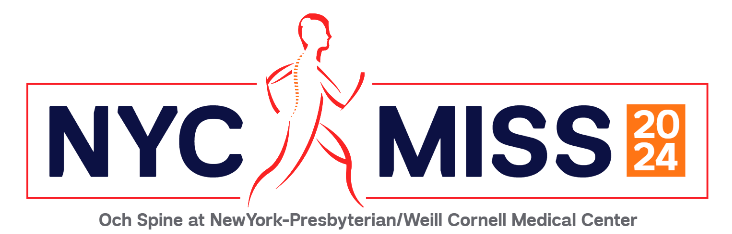 Event banner illustration that reads: NYC MISS, 2024, Och Spine at New York-Presebyterian/Wells Cornell Medical Center.